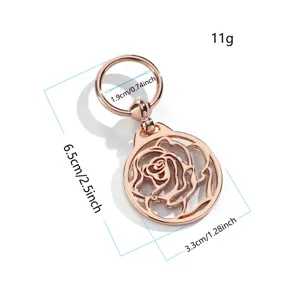 Alloy hollow rose scarf buckle elegant ring fashion clothing accessory daily wear gift