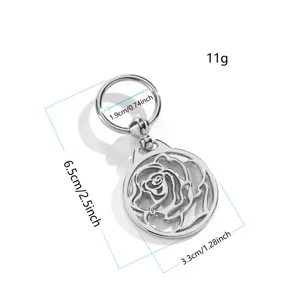 Silver alloy hollow rose scarf buckle, elegant shawl clip accessory for daily wear.