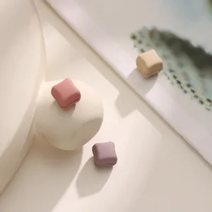 Minimalist square magnetic hijab clips in various colors for secure and stylish daily wear.