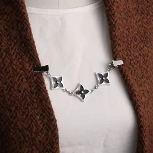 Vintage métal châle clip pull garde col clips mode accessoires pour femmes chic