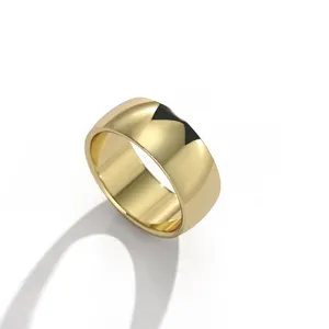 Anillo minimalista de acero de titanio liso y hebilla de bufanda, accesorio de moda.