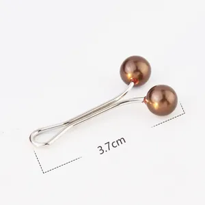 Pearl hijab clip metal scarf ring fashion accessories for women and daily wear items