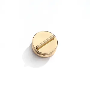 Magnetic brooch converter, punch-free metal pin clasp back, DIY jewelry accessory gold.