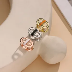 Mini alloy silk scarf buckle, hollow fashion headscarf ring, elegant multi-color accessory.
