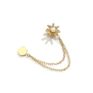 Madeliefje strass parel magnetische kleding gesp taille accessoire stijl variant.