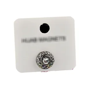Rhinestone magnetic scarf buckle zinc alloy brooch clip for women neckline decorative pin.