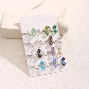Bunte Kristallperlen U-förmige Schal Nadeln Clip Set, elegante Mode Zubehör Teile.