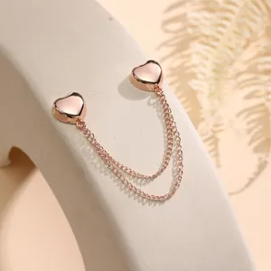 Heart Shape Magnetic Scarf Clip Multi Functional Clothing Fixing Buckle Fashion Alloy Shawl Pin Accessories For Women