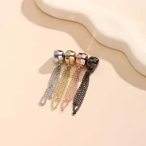 Multifunctional magnetic buckle heart-shaped chain cuff clip for clothing scarf decor