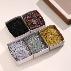 Boxed assorted color bulb pins safety pins set, durable metal gourd pins for sewing crafts.