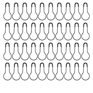 Black bulb safety pins gourd pins metal wire pins for clothing tags and sewing craft.