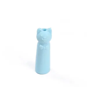 Cute cat ear pencil cap soft rubber eraser protector extender for student school use