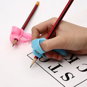 Ergonomischer Silikon Fünffinger Stiftgriff Schreibhaltung Korrektor Trainingswerkzeug Für Kinder Schüler Schulpapeterie