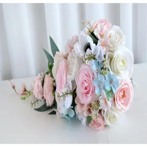 Bouquet de fleurs artificielles en cascade pour mariage, style forêt, décoration de fête.