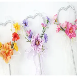 Kinder Feenstab Blumen Requisite fur Hochzeit Fotografie dekorativer Herzform Griff.