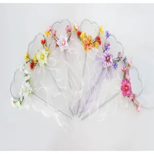 Kinder Feenstab Blumenstab für Geburtstagsparty, Hochzeitsfotografie Requisite und Blumenmädchen.
