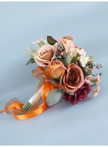 Künstlicher Rosen Brautstrauß Hochzeit Fotografie Fiktive Blume Heimtextilien Tischdeko