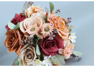 Künstlicher Rosenstrauß Hochzeitsbraut Fotografie künstliche Blume Heimdekoration Tischaufsatz