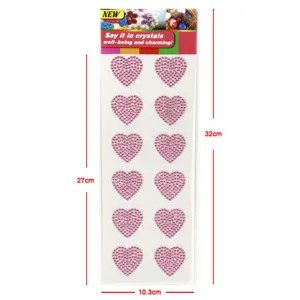 Acryl Kristall Herz Strass Aufkleber DIY Basteln dekorative Diamanten für Handyhülle Geschenke