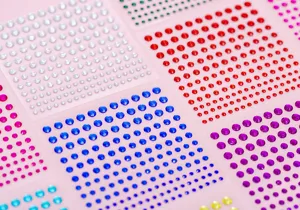 Acrylic rhinestone stickers crystal gem stickers for DIY crafts phone decor 100pc
