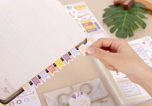 Creatieve planner index stickers tabbladen zelfklevende notities voor notitieboek