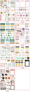 Planner stickers dagboek decoratieve benodigdheden wekelijkse maandelijkse kalender stickerset