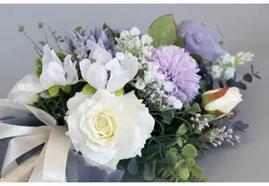 Europäischer Braut Künstlicher Blumenstrauß Detail für Heimdekoration und Foto Requisiten.
