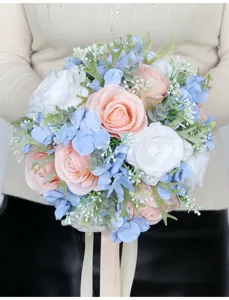 Korean style bridal hand bouquet artificial flower wedding photography photo props