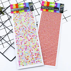Acrylic Rhinestone Stickers Self Adhesive Crystal Gems Diamond Stickers For Car Phone DIY Crafts Decoration