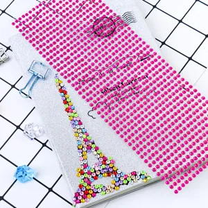 4mm acrylic rhinestone stickers, colorful diamond craft stickers for phone and car decoration.