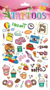 Creative cartoon tattoo stickers waterproof temporary body art transfer cute aesthetic sheets