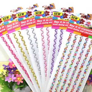 Acryl Hars Strass DIY Sticker Kleurrijke Decoratieve Mobiele Telefoon Sticker Kristal Ambacht