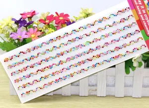 Kleurrijke acryl strass stickers vel DIY handgemaakte telefoon decoratieve diamant sticker