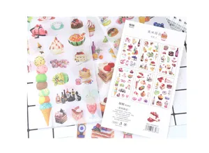 XUXU set adesivo washi carino torta gelato fai da te diario cancelleria decorativa