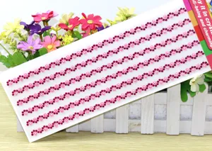 Gedetailleerd overzicht van acryl strass stickerblad, perfect voor creatief knutselen en decor.