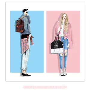 Fashion Girl Washi Stickers Set Aesthetic Decorative Scrapbooking Supplies For DIY Journal Craft Stationery