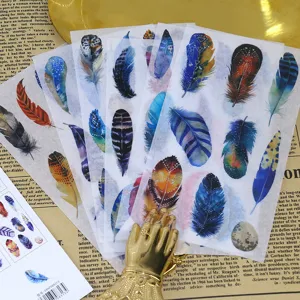Pacchetto di Adesivi Washi Creativi Forniture di Cancelleria Decorative Estetiche Materiali per Scrapbook Journaling Adesivi dal Design Carino