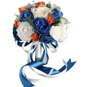 Künstlicher Hochzeits-Brautstrauß künstliche Blumen für Hochzeitsfotografie und Heimdeko