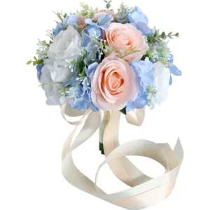 Korean style wedding bridal hand bouquet artificial flower photography prop for party