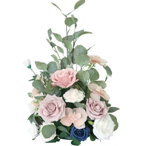 Künstliche Blumen Gesteck für Hochzeit Dekoration Tischaufsatz Wegweiser Veranstaltung.