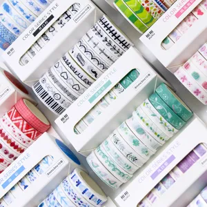 Washi Tape Basic Color Journal Tape Daily DIY Creative Decorative Tape Colorful Pattern Scrapbook Supplies
