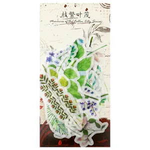 Washi sticker pack botanical floral plant design decorative stickers for journaling DIY crafts