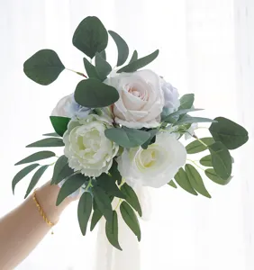 Künstlicher Blumen Brautstrauß Hochzeit koreanischer Stil Handblume Heimdekoration