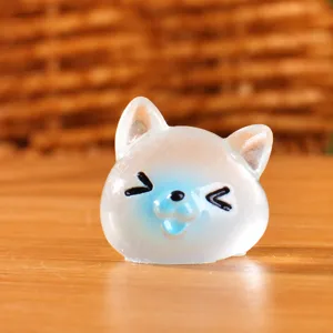 Miniature figurine animal en résine mignon dessin animé bureau décoration 1.7cm.