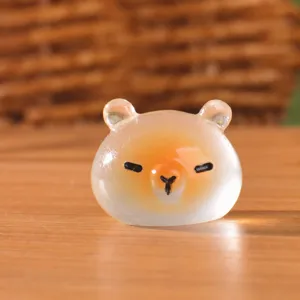 Mignonne mini figurine d'animal en résine ornement de bureau micro paysage décoration