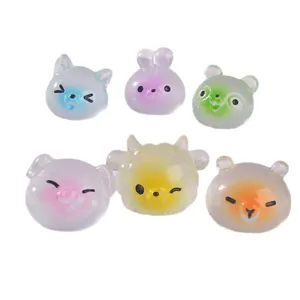 Ensemble de mini figurines d'animaux en résine mignon micro paysage bureau déco ornement