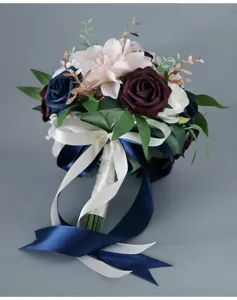 Bouquet de mariée artificiel fleurs en soie bouquet de mariage déco maison photo