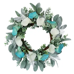 Ghirlanda di calla artificiale floreale primaverile decorazione porta parete nozze principale