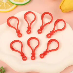 Red plastic bulb lobster clasps colorful DIY jewelry accessories keychains pendants