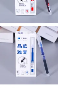 Boligrafo de gel liquido 0.5 mm de secado rapido punta fina escritura oficina detalle